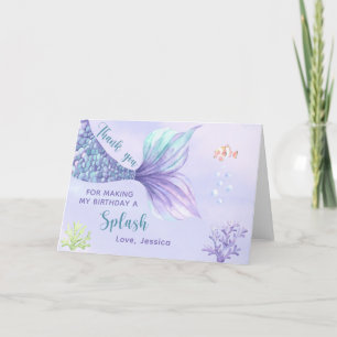 Fête d'anniversaire de Sirène sous la mer le Merci