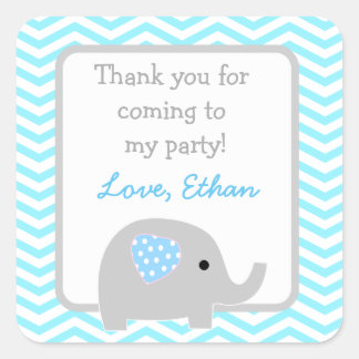Fête d'anniversaire éléphant faveur autocollants