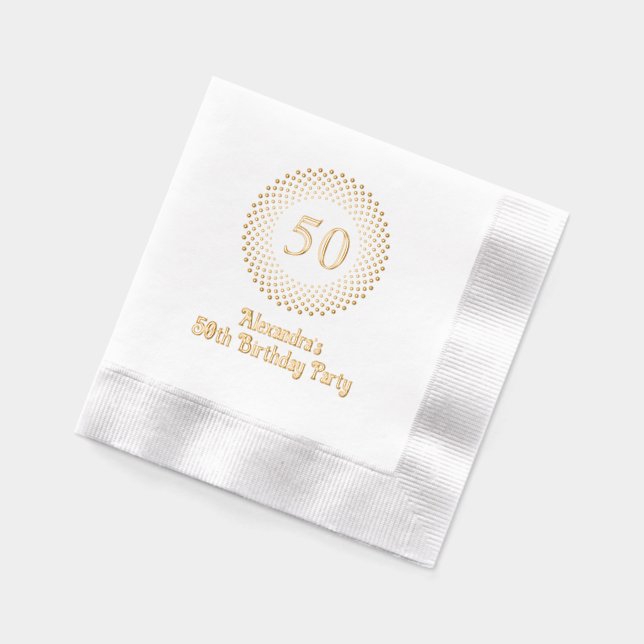 Fête d'Anniversaire moderne cadre pointillé #3CO (Gauche)