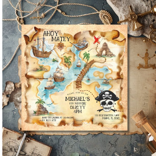 Fête d'anniversaire sur le thème de la carte au tr
