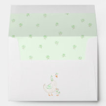 Fête de bébé thème Oie Silly Élégante Florale Vert