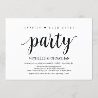 Fête de bonheur éternel, invitation de mariage en