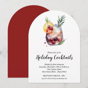 Fête de cocktails de fêtes Invitation festive de N