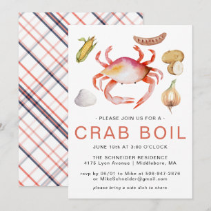 Fête de crabe ébouillanté   Invitation à une fête 