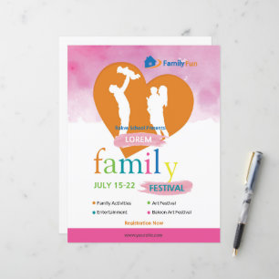 Fête de famille Circulaire du Modèle :