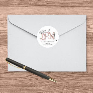 Fête de graduation LPN merci pour les autocollant