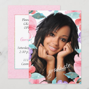 Fête de graduation - Photo Invitation