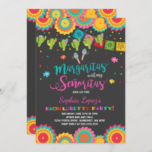Fête de la Bachelorette Invitation Señorita Fun
