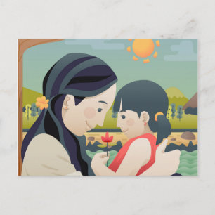 Fête de la mère et de l'enfant   Carte postale
