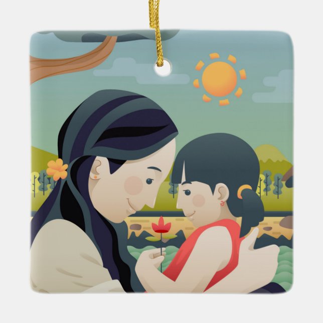 Fête de la mère et de l'enfant | Ornement (Devant)