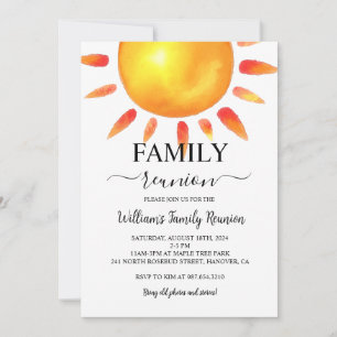 Fête de la Réunion familiale, Invitation de la réu