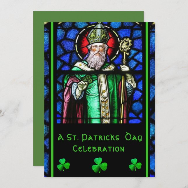 Fête de la Saint-Patricks Invitation (Devant / Derrière)
