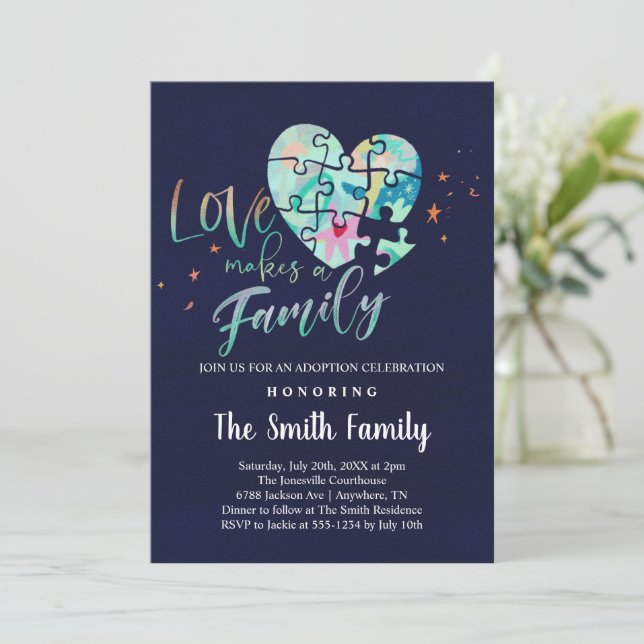 Fête de l'adoption / Invitation à la douche (Debout devant)