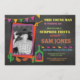 Fête de l'anniversaire Mexique Mexique Invitation 