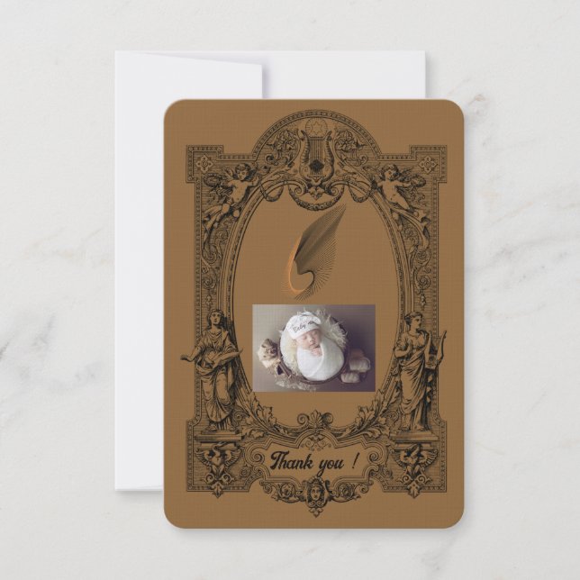 Fête de l'arrivée des bébés Carte de remerciements (Devant)