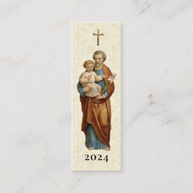 Fête de l'autel Saint-Joseph Carte Sainte Favorise (Devant)