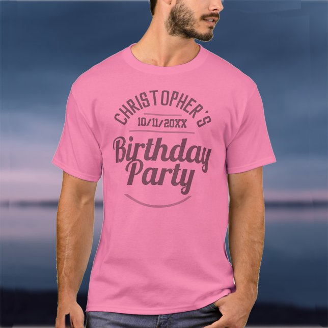 Fête de l'homme d'un T-shirt d'anniversaire (Créateur téléchargé)