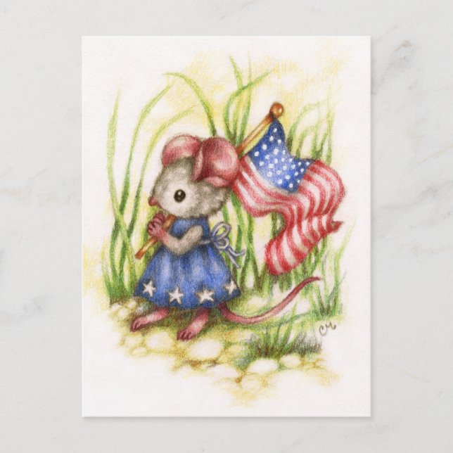 Fête de l'Indépendance - Carte postale Patriotique (Devant)