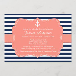 Fête de l'mariée nautique ou invitation au Baby sh