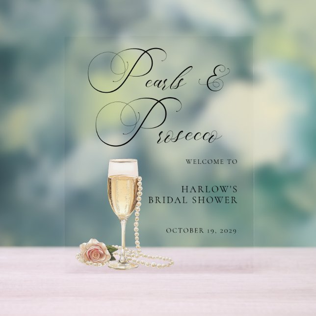 Fête de mariage aux perles aquarelles et au Prosec (Neutre)