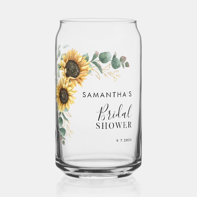 Fête de mariage floral de tournesol et de verdure (Recto)