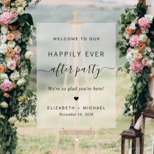 Fête de Mariage Happily Ever After Glaçage