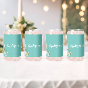 Fête de mariage Turquoise et blanche légère Verre