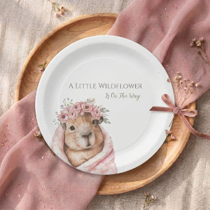 Fête de naissance Capybara • Assiette en papier Wi