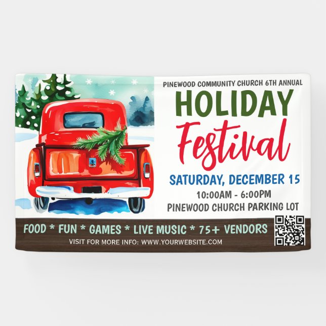 Fête de Noël Bannière (Horizontal)