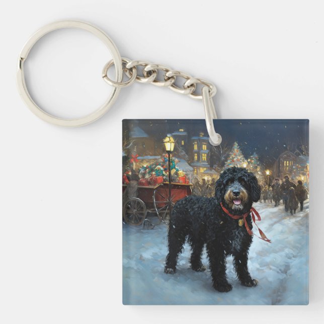 Fête de Noël des chiens d'eau portugais (Devant)
