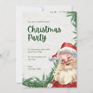 Fête de Noël Invitation Fête de Noël