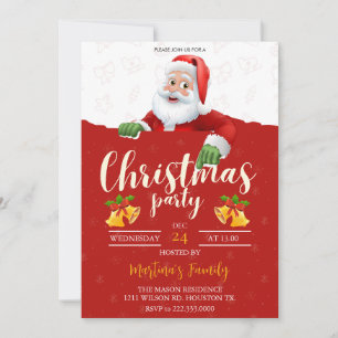 Fête de Noël Invitations Fête de Noël