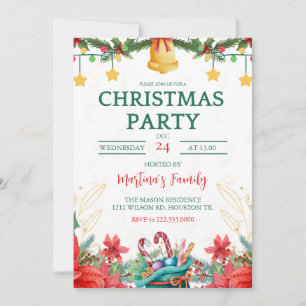 Fête de Noël Invitations Fête de Noël