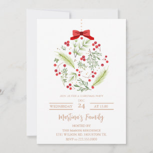 Fête de Noël Invitations Fête de Noël