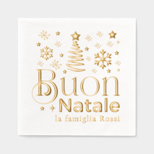 Fête de Noël italienne Buon Natale personnalisée