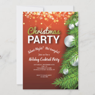 Fête de Noël trop Invitation