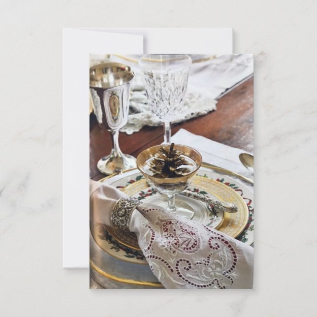 **FÊTE DE REMERCIEMENT OU DÎNER** INVITATION (Devant)