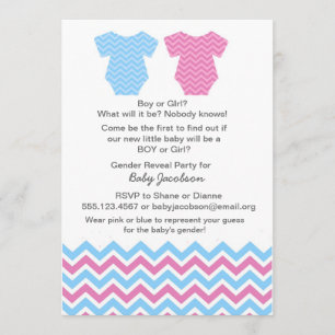 Fête de révélation de genre ou invitation à une do