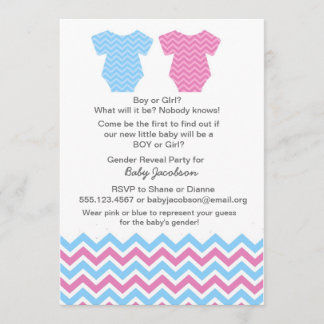 Fête de révélation de genre ou invitation à une do