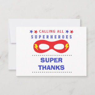 Fête de super-héros Merci beaucoup