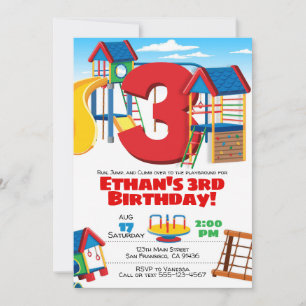 Fête de terrain de jeu, Invitation d'anniversaire 