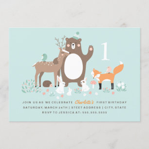 fête des bois première invitation anniversaire