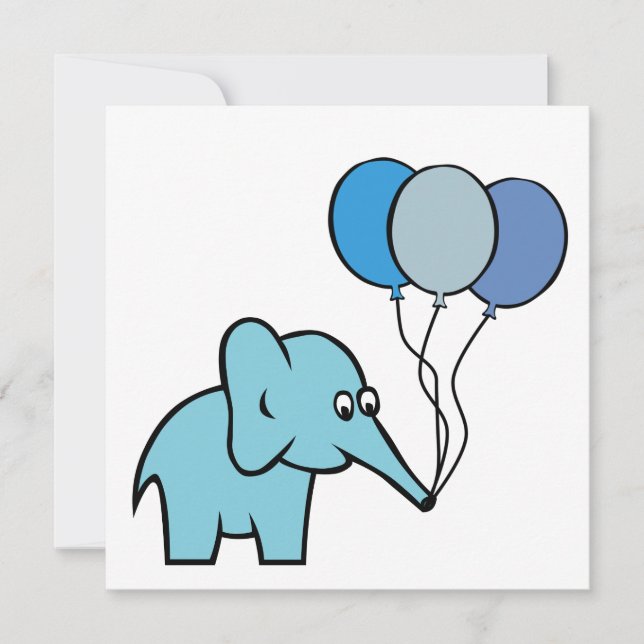 Fête des éléphants - Faire-part de naissance - Ble (Devant)