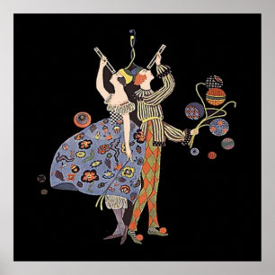 Fête des invités Art déco