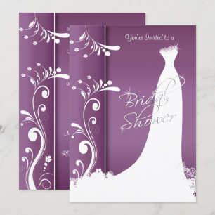 Fête des mariées - Belle Plum Purple Invitation