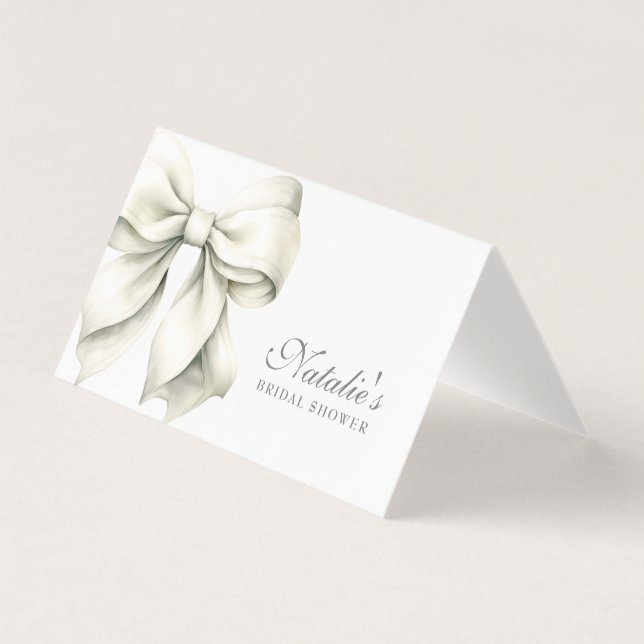 Fête des mariées Bow blanche personnalisée Fantast (Front)