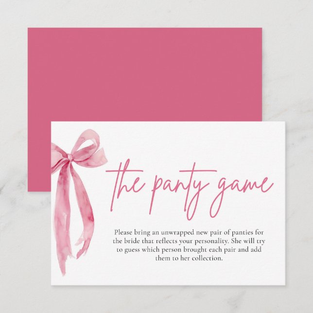 Fête des mariées Bow Rose Vive Les Cartes De Jeu (Devant / Derrière)