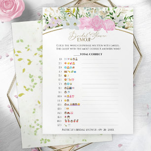 Fête des mariées Carte Fleur sauvage Emoji Piction