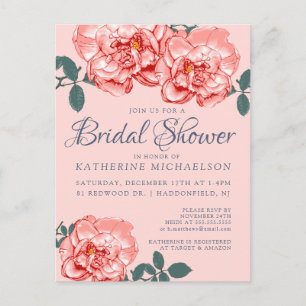 FÊTE DES MARIÉES   Carte postale Jardin Floral Ros