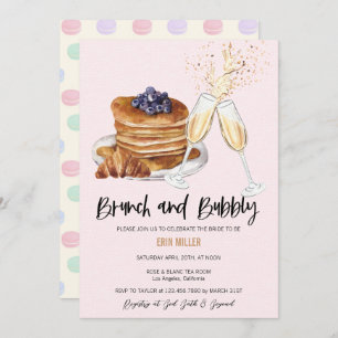 Fête des mariées Champagne   Brunch Invitations